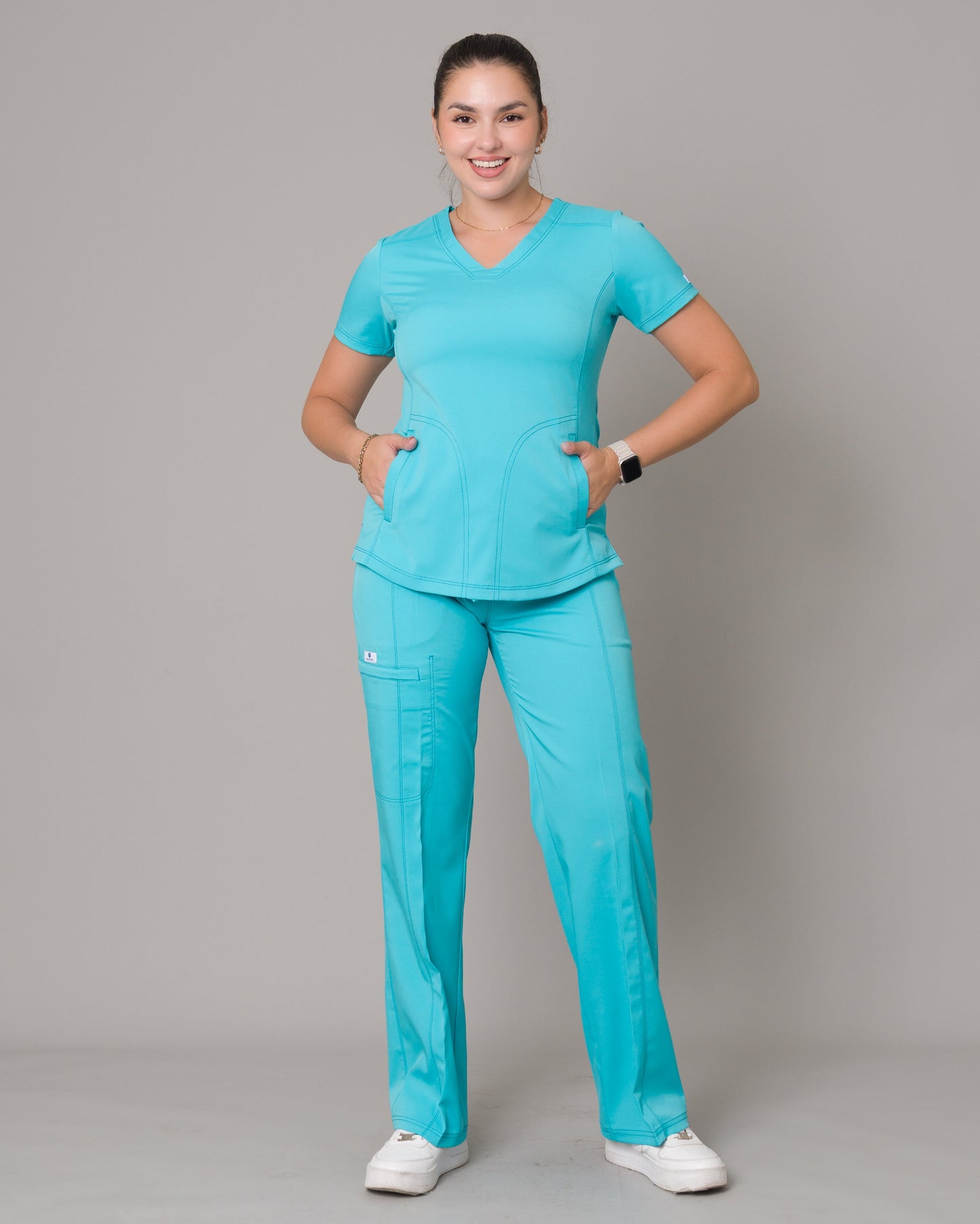Scrub Allynta SD-02 Turquesa - Pantalón