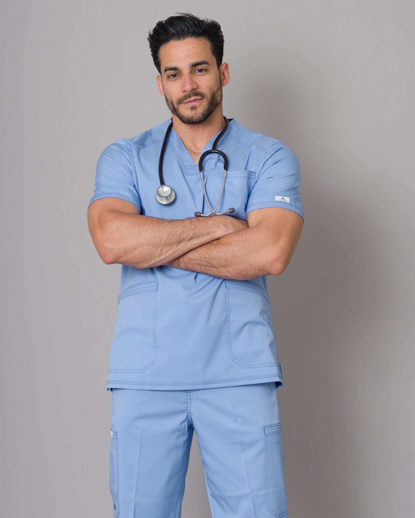Scrub Allynta SV-01 Celeste Cielo - Chaqueta