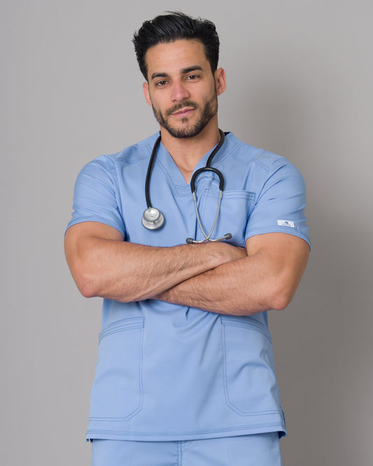 Scrub Allynta SV-01 Celeste Cielo - Chaqueta