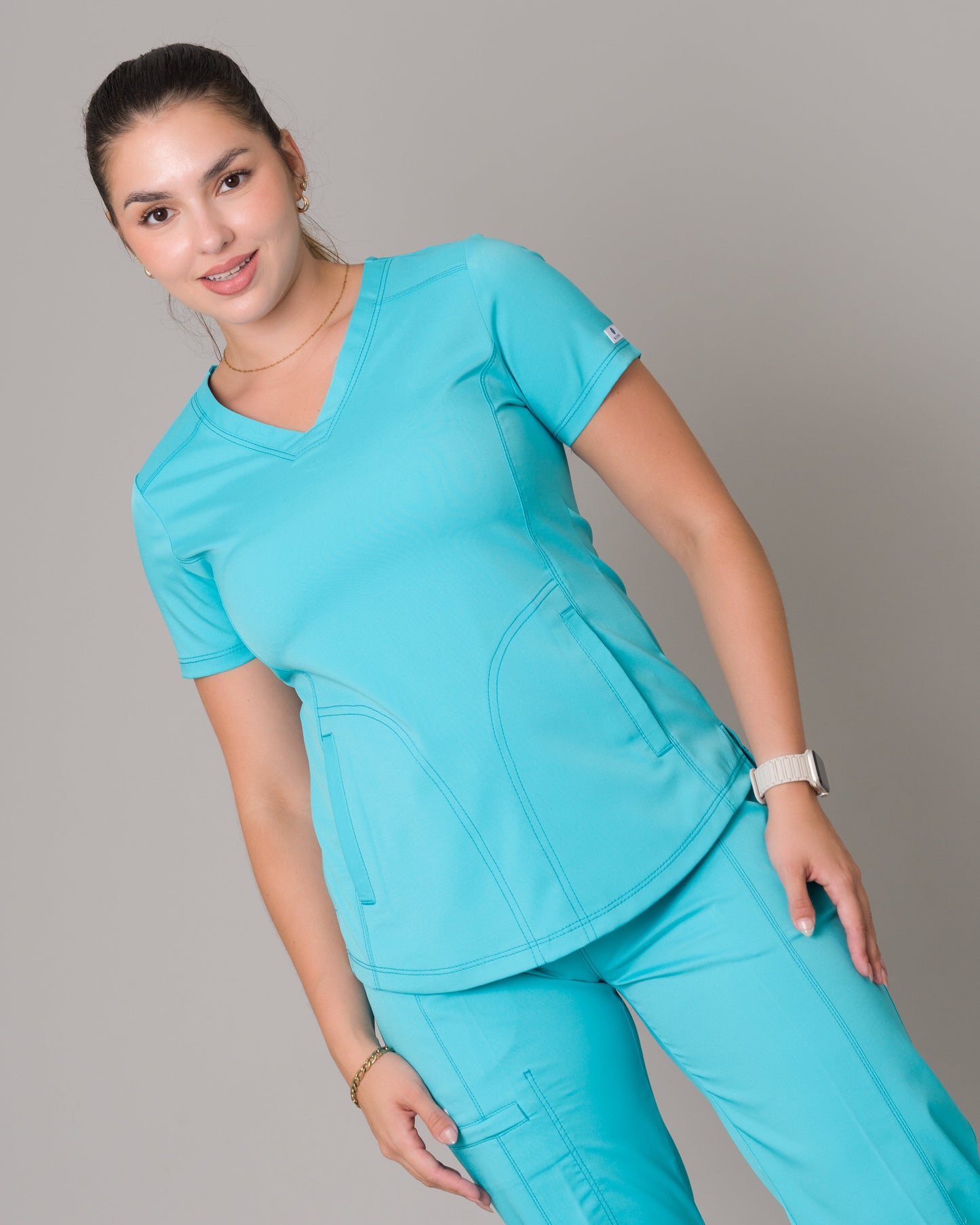 Scrub Allynta SD-02 Turquesa - Chaqueta