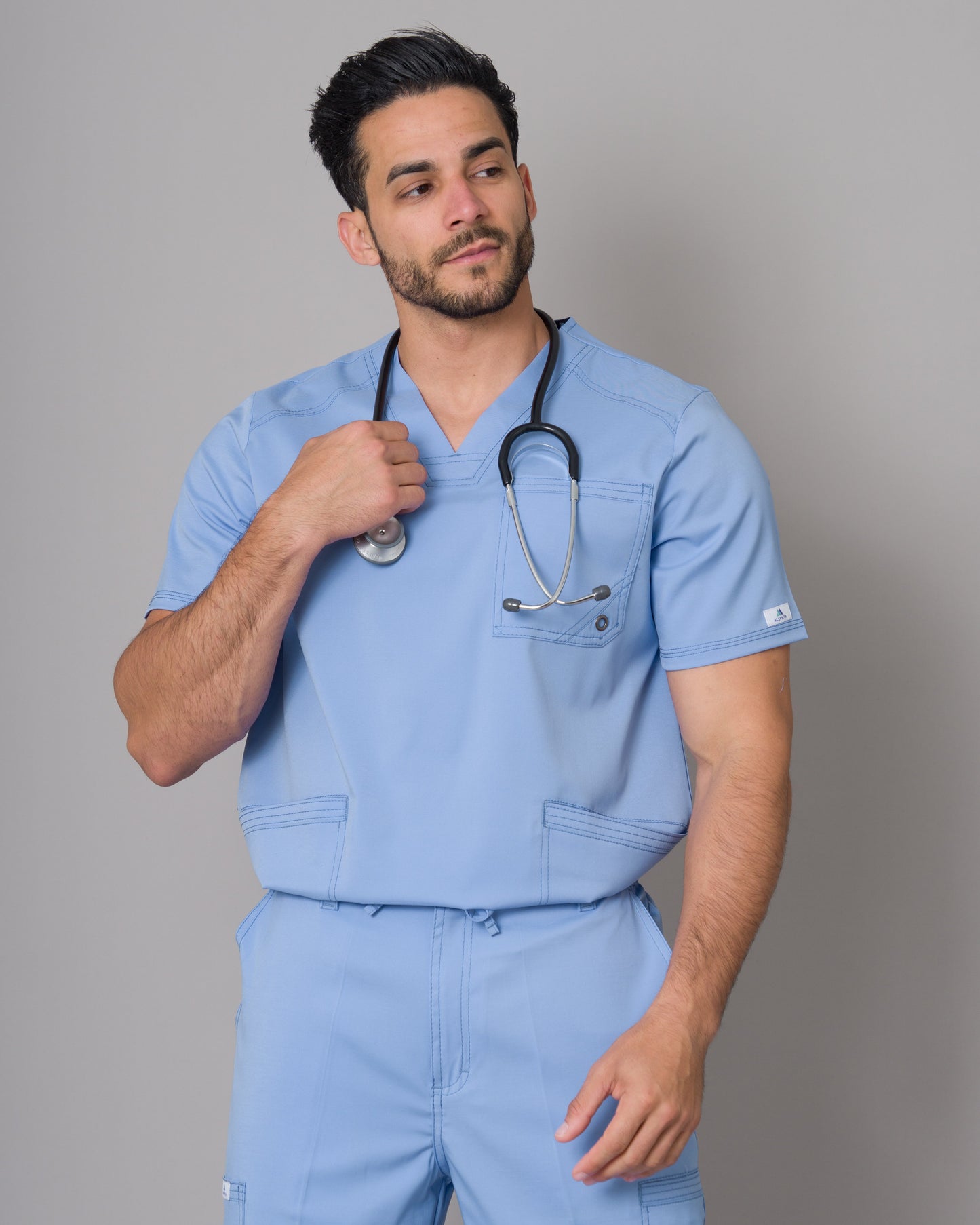 Scrub Allynta SV-01 Celeste Cielo - Chaqueta