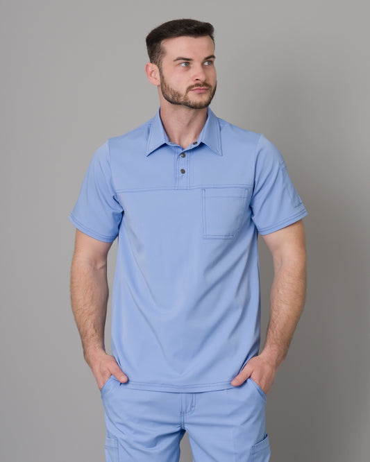 Scrub Allynta Camisero Celeste Cielo - Chaqueta