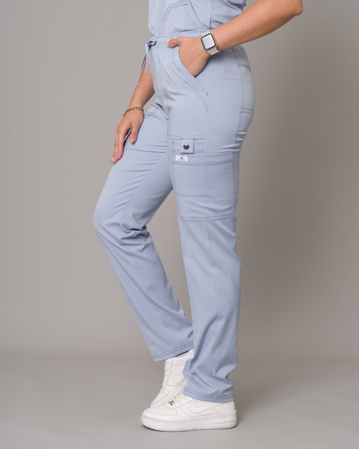 Scrub Allynta SD-04 Celeste Acerado - Pantalón