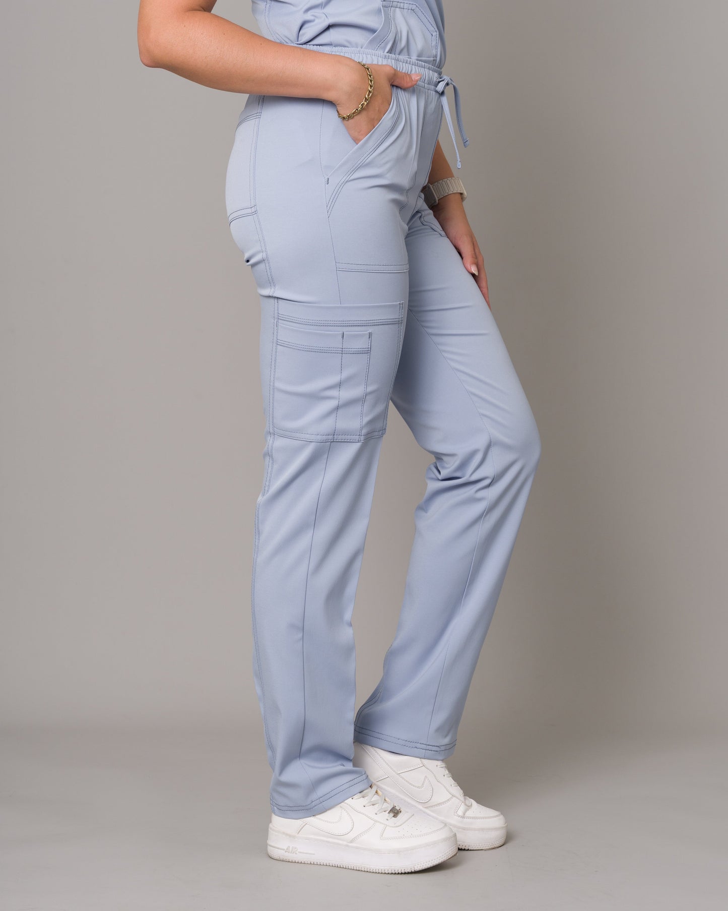 Scrub Allynta SD-04 Celeste Acerado - Pantalón