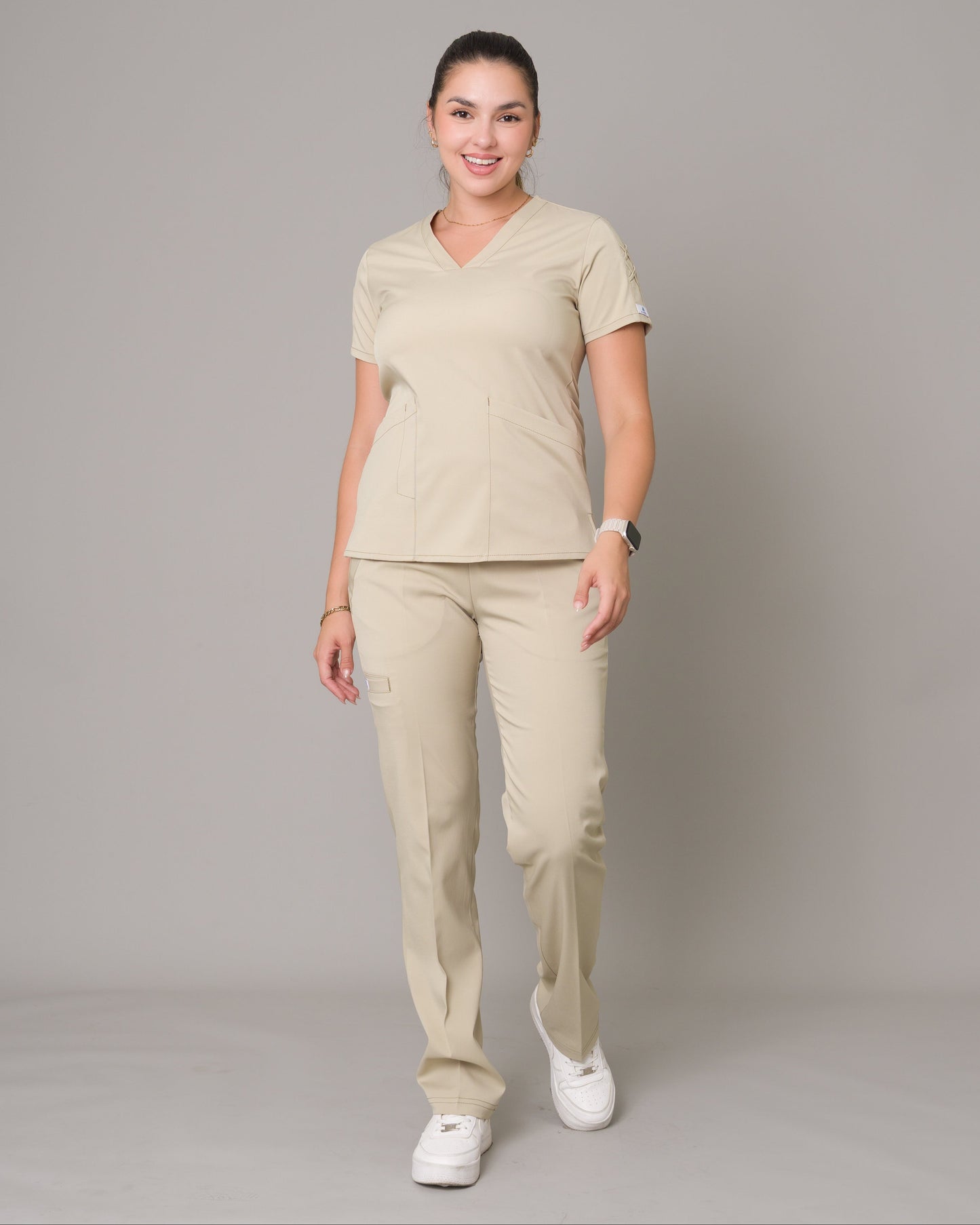 Scrub Allynta SD-01 Beige - Chaqueta
