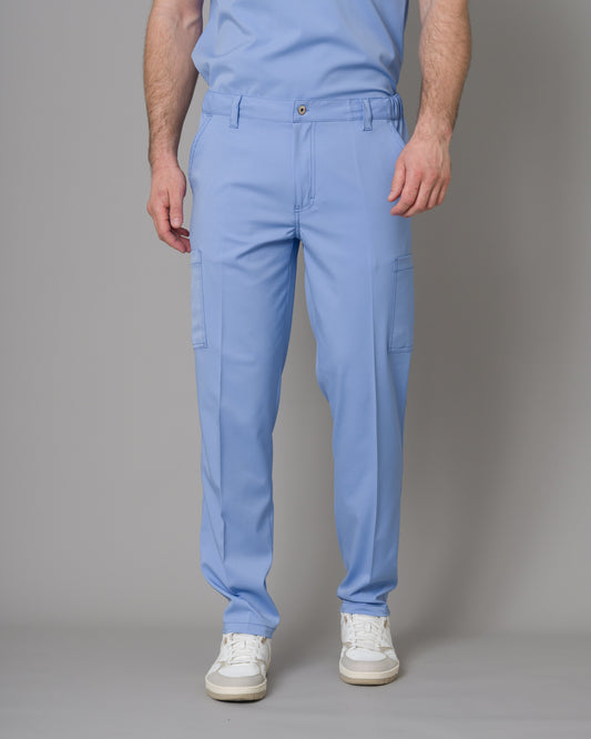 Scrub Allynta Camisero Celeste Cielo - Pantalón