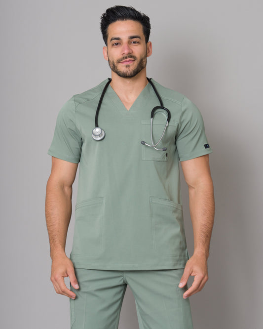 Scrub Allynta SV-01 Verde Olivo - Chaqueta