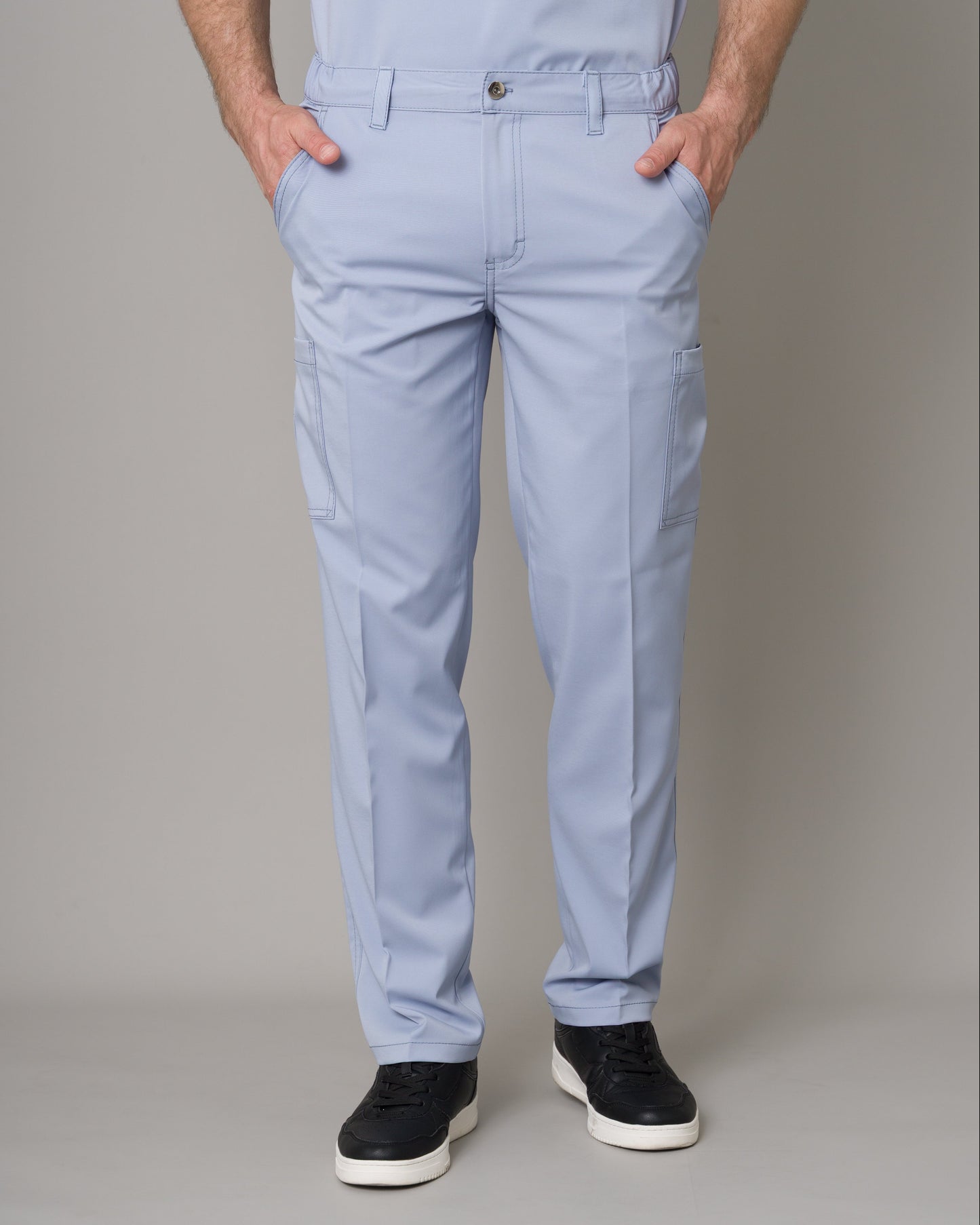 Scrub Allynta Camisero Celeste Acerado - Pantalón