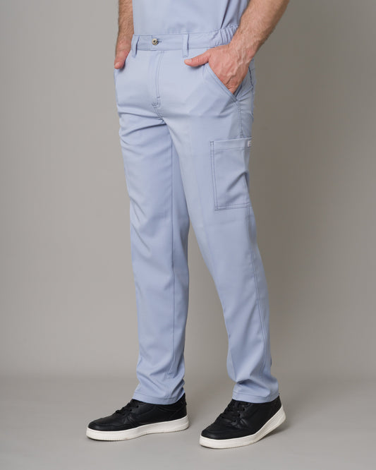 Scrub Allynta Camisero Celeste Acerado - Pantalón