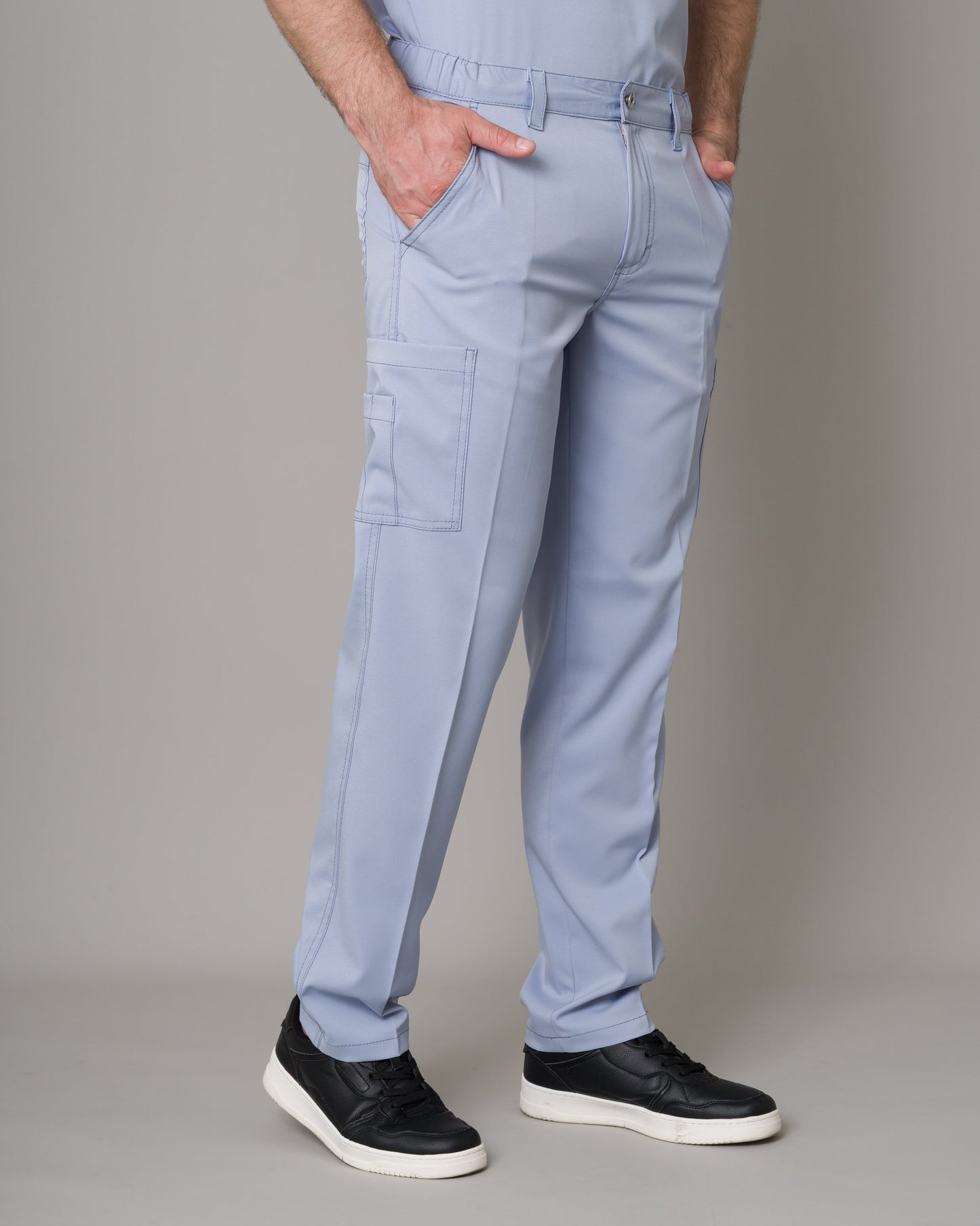 Scrub Allynta Camisero Celeste Acerado - Pantalón