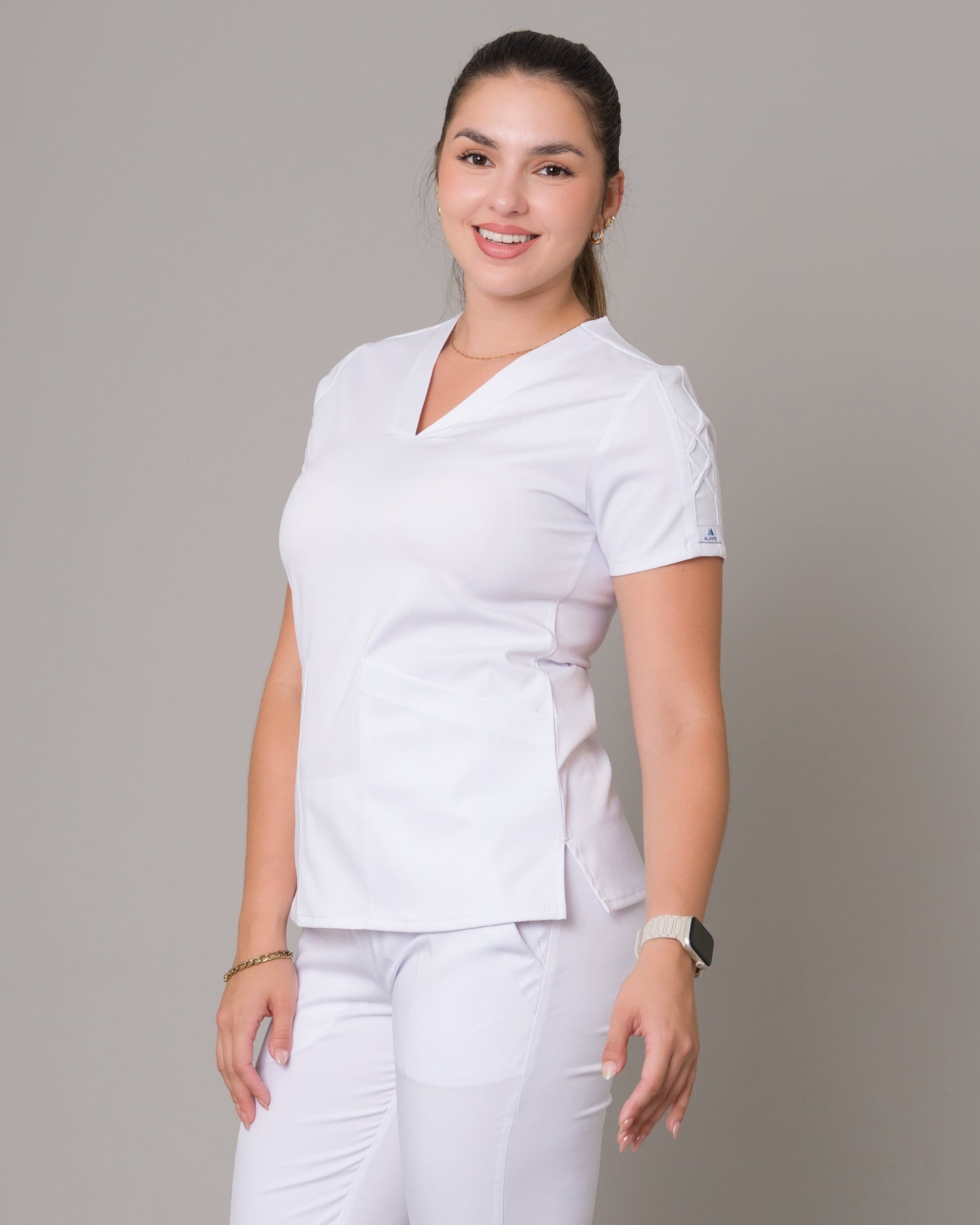 Scrub Allynta SD-01 Blanco - Chaqueta