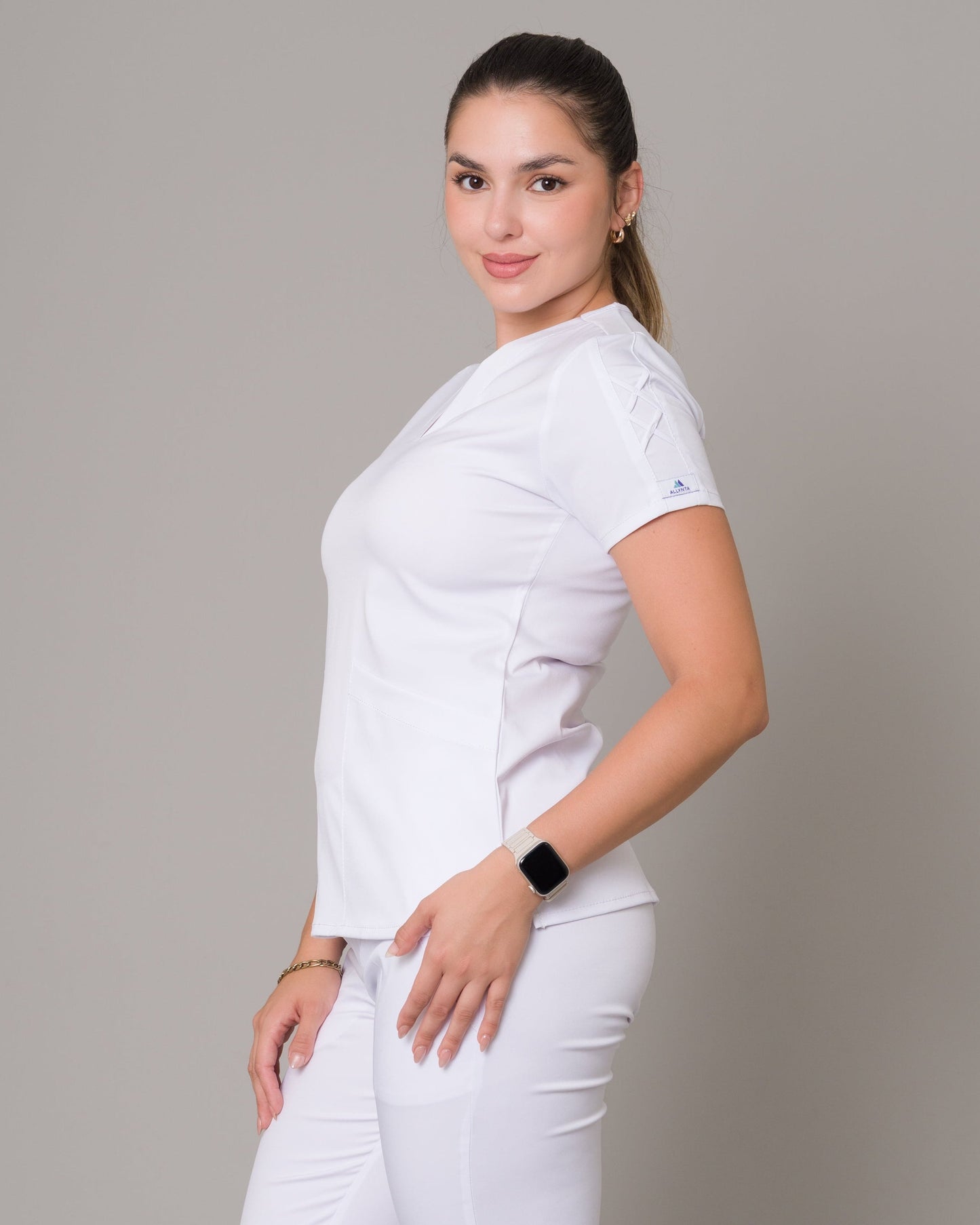 Scrub Allynta SD-01 Blanco - Chaqueta