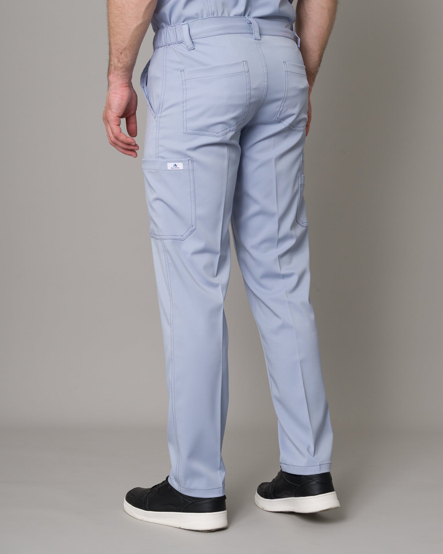 Scrub Allynta Camisero Celeste Acerado - Pantalón