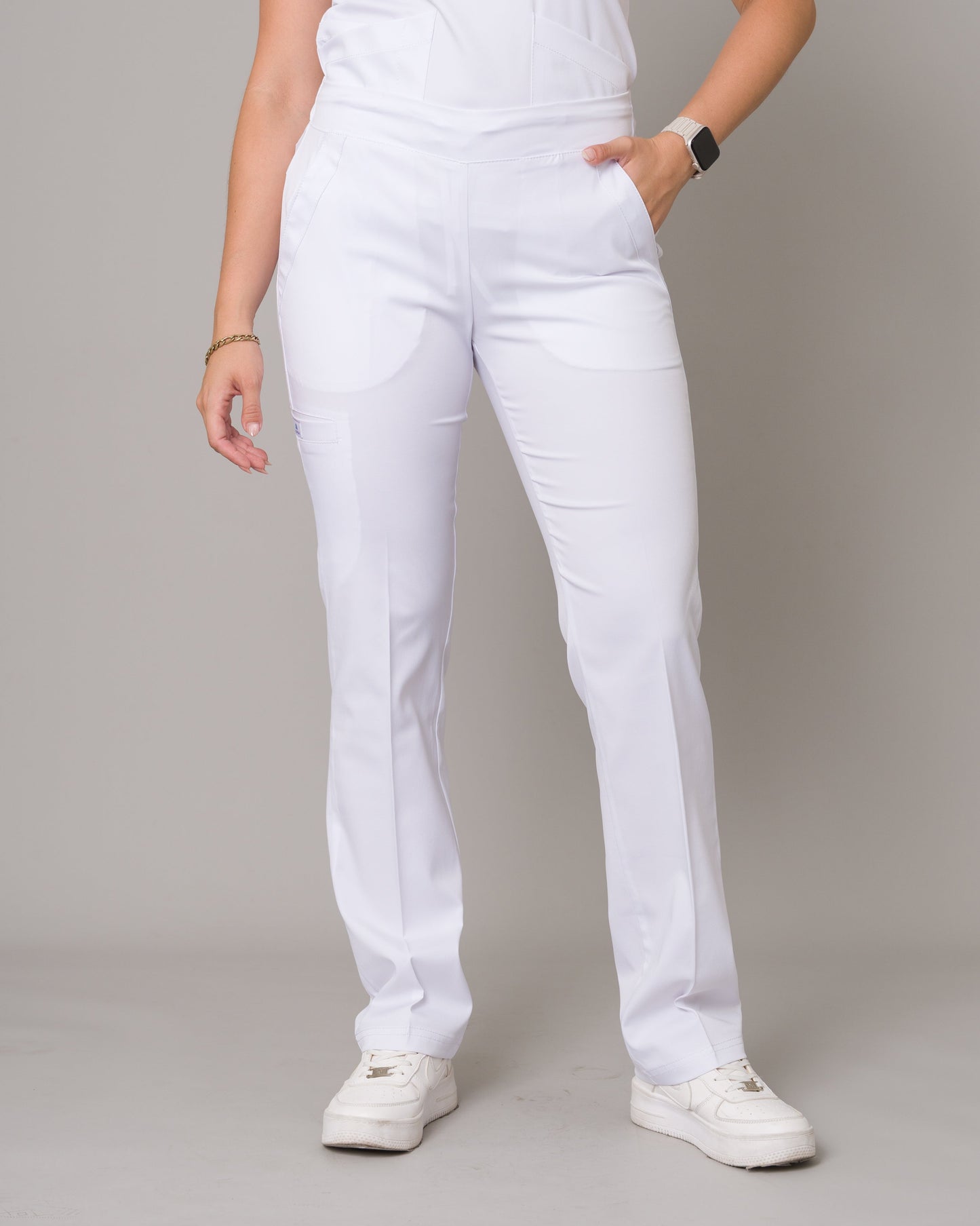 Scrub Allynta SD-01 Blanco - Pantalón
